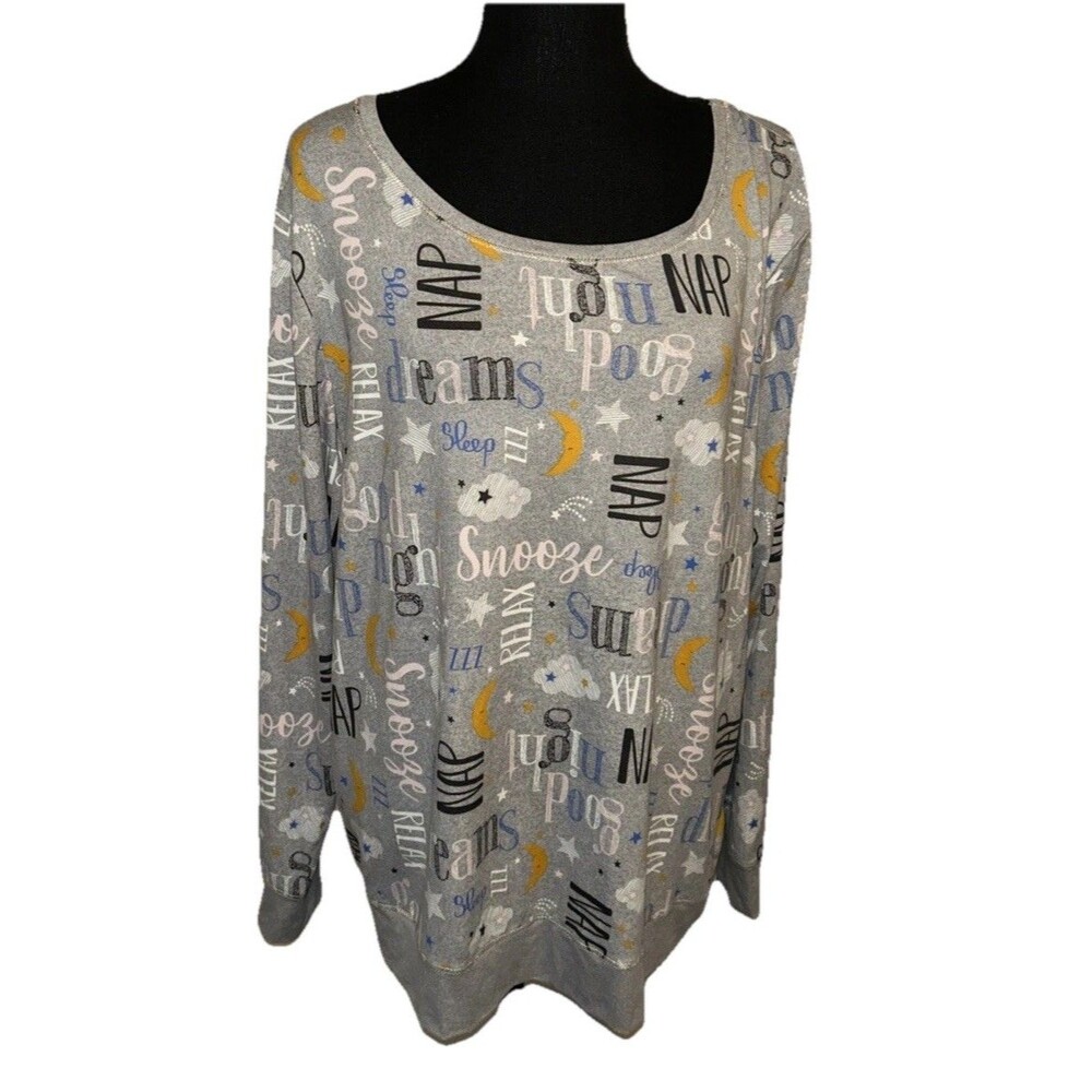 Secret Treasures 16-18 Pullover Sleepwear Long Sleeve Shirt